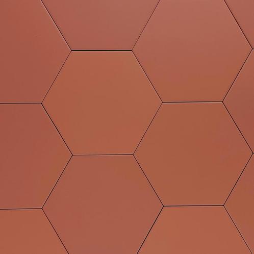 Vloertegel / wandtegel hexagon coimbra terracotta 17,5x20, Doe-het-zelf en Verbouw, Tegels, Vloertegels, Nieuw, 10 m² of meer