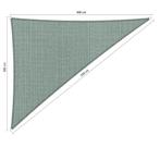 Premium schaduwdoek 3x4x5m driehoek waterdoorlatend Coun..., Nieuw