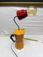 Tafellamp - Staal, Aluminium, Koffiezetapparaat omgevormd