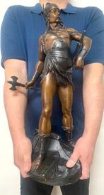 Naar Edouard Drouot (1859-1945) - Groot Bronzen - sculptuur,