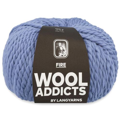 WoolAddicts Fire - 21 kristalblauw - Merinowol Garen, Hobby en Vrije tijd, Breien en Haken, Ophalen of Verzenden