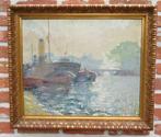 Europese school (XX) - Stoomboot op de Seine te Parijs, Antiek en Kunst