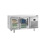 GGM Gastro | Bar & Dranken koelwerkbank (EN) - glazen deuren, Verzenden, Nieuw in verpakking