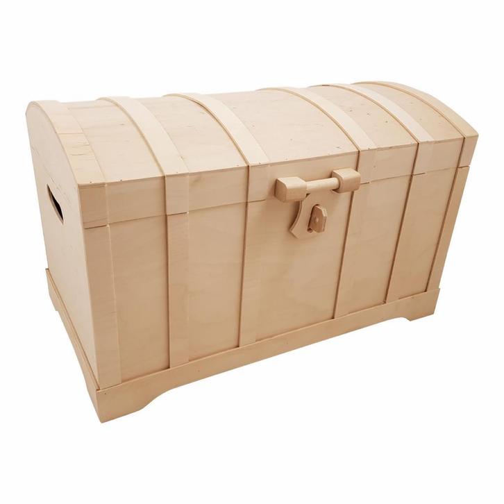 Piraten Schatkist Speelgoedkist Opbergkist met Bol Deksel, Huis en Inrichting, Woonaccessoires | Kisten, 50 tot 100 cm, Nieuw