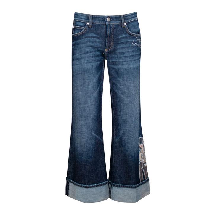 Cambio • blauwe Fabienne roll up jeans • 36, Kleding | Dames, Spijkerbroeken en Jeans, Blauw, Nieuw, Verzenden