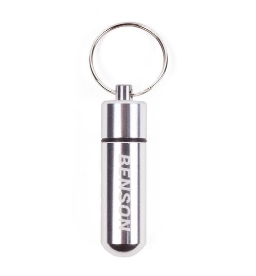 Benson Zilveren aluminium pillendoosje - waterdicht - met..., Diversen, Verpleegmiddelen, Nieuw, Ophalen of Verzenden