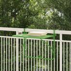 vidaXL Balkontafel hangend inklapbaar 60x40 cm staal groen, Tuin en Terras, Verzenden, Nieuw, Metaal