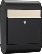 2dekans | Allux 6000 zwart/zilver brievenbus, Tuin en Terras, Brievenbussen, Ophalen of Verzenden, Zo goed als nieuw