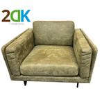 Fauteuil Bossa - leer Bull groen 59 - 100 cm breed, Huis en Inrichting, Fauteuils, Ophalen of Verzenden, Nieuw, Leer