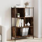 vidaXL Boekenkast 72x28x109 cm bewerkt hout gerookt, Huis en Inrichting, Verzenden, Nieuw, Overige houtsoorten