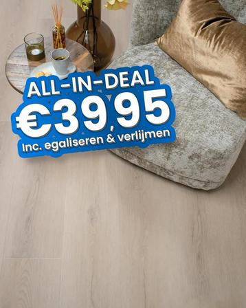 -21% | Actie vloer Plak PVC Plank Licht eiken - OP = OP! | beschikbaar voor biedingen