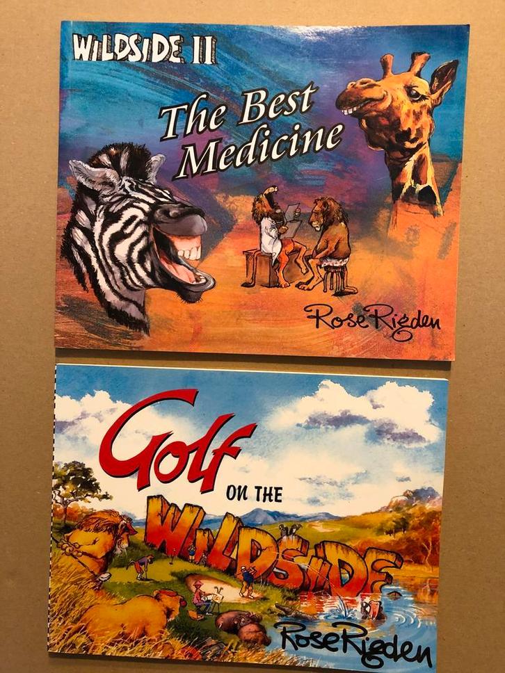 Rose Rigden - 2 x Dierencartoons - The Wildside - zeldzaam, Boeken, Stripboeken, Zo goed als nieuw, Meerdere stripboeken, Ophalen of Verzenden