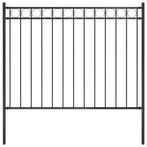 Tuinhek Staal Zwart 1,7x1,2m | Retourdeal | 56% Korting, Tuin en Terras, Tuinhekken en Hekwerk, Ophalen of Verzenden, Nieuw, IJzer