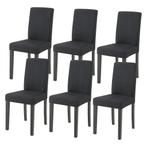 Eetkamerstoel set van 6 Hamburg eetkamerstoelen zwart [en.ca, Huis en Inrichting, Stoelen, Verzenden, Nieuw