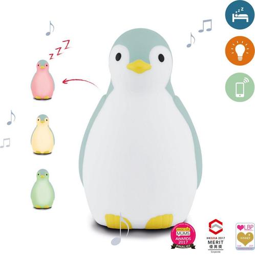 Slaaptrainer Pam de pinguïn | Blauw (kinderlamp), Kinderen en Baby's, Kinderkamer | Inrichting en Decoratie, Nieuw, Ophalen of Verzenden