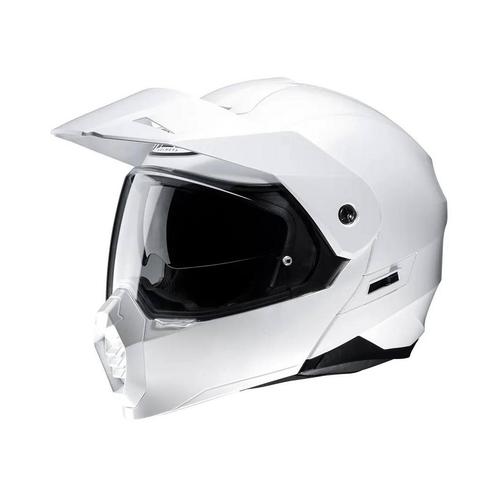 HJC C80 Wit Adventure Helm, Motoren, Kleding | Motorhelmen, Systeemhelm, Heren, XS, Nieuw met kaartje, HJC, Verzenden