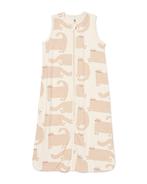 HEMA Baby slaapzak mouwloos katoen 0.5tog beige, Verzenden, Nieuw
