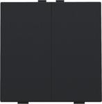 Niko Home Control Dubbele Drukknop Zwart Gecoat - 161-51002, Verzenden, Nieuw, Overige typen