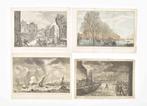 Various - Collection of 34 prints of floods/ storms in the, Antiek en Kunst