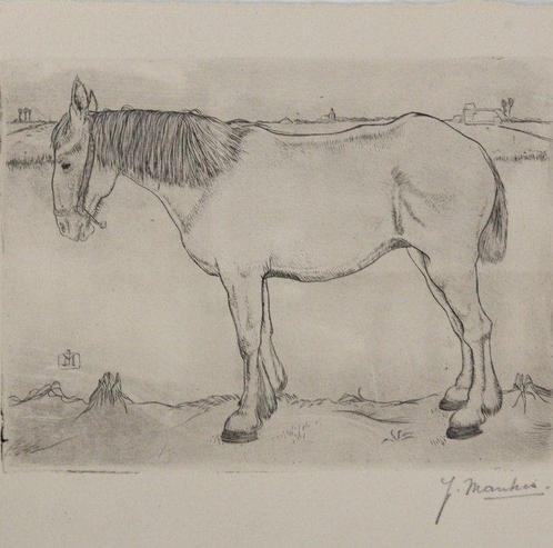 Jan Mankes (1889-1920) - Paard, Antiek en Kunst, Antiek | Overige Antiek
