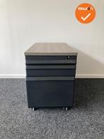 Ladeblok - 57x42x76cm - Zwart - 3 laden kunststof -  topblad, Werkplek, Ophalen of Verzenden, Gebruikt, Kast