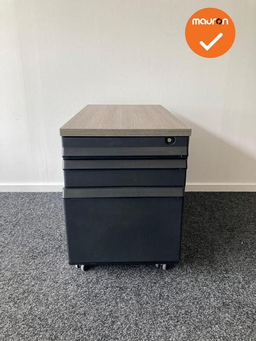 Ladeblok - 57x42x76cm - Zwart - 3 laden kunststof -  topblad, Zakelijke goederen, Kantoor en Winkelinrichting | Kantoormeubilair en Inrichting