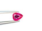 1 pcs Rood, Roze Robijn - 1.04 ct - Lotus Gemology -, Nieuw