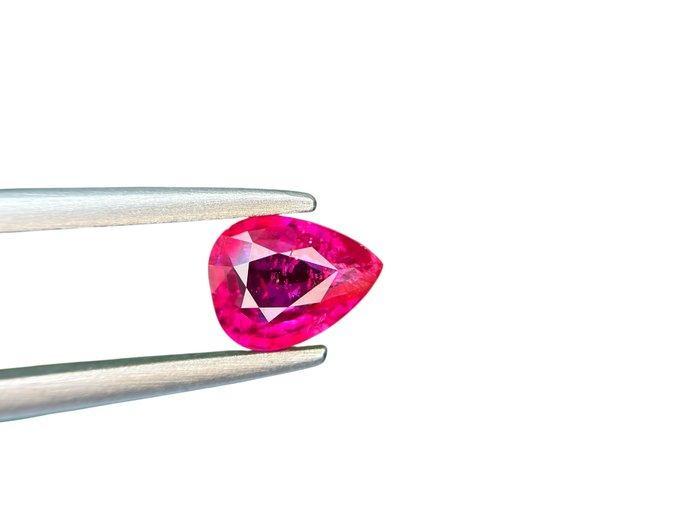 1 pcs Rood, Roze Robijn - 1.04 ct - Lotus Gemology -, Sieraden, Tassen en Uiterlijk, Edelstenen