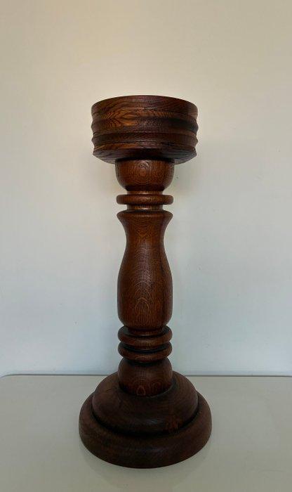 Plantentafel - Eik - Grote kandelaar zuil, Antiek en Kunst, Antiek | Overige Antiek