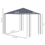 TRUUSK Tuinpaviljoen 2,95 X 2,95 M Tuintent Partytent Partyt, Tuin en Terras, Verzenden, Nieuw