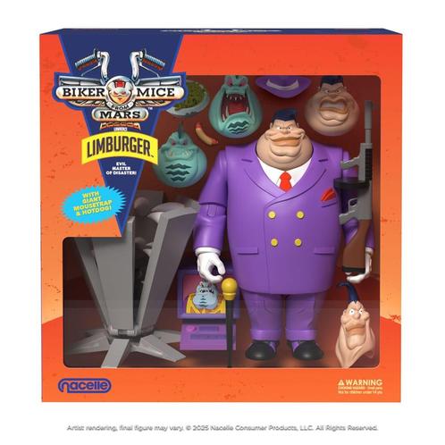 (Pre-order) Biker Mice From Mars Action Figure Limburger..., Verzamelen, Poppetjes en Figuurtjes, Zo goed als nieuw, Verzenden