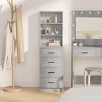 vidaXL Highboard met lade Betongrijs 40 x 41 x 135 cm, Huis en Inrichting, Kasten | Buffetkasten, Minder dan 50 cm, Verzenden
