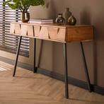 *WOONWINKEL* Stoer Acaciahouten Kaptafel, Huis en Inrichting, Tafels | Sidetables, Nieuw, Verzenden