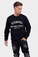 Iceberg 5C Felpa Milano Sweater Heren Zwart, Kleding | Heren, Truien en Vesten, Nieuw, Iceberg, Zwart, Verzenden