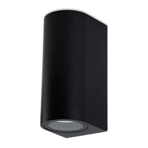 Ledisons GU10-wandarmatuur Piove zwart Up-Down, Huis en Inrichting, Lampen | Losse lampen