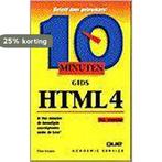 HTML 4 / NL / 10 minuten gids 9789039509050 T. Evans, Verzenden, Zo goed als nieuw, T. Evans