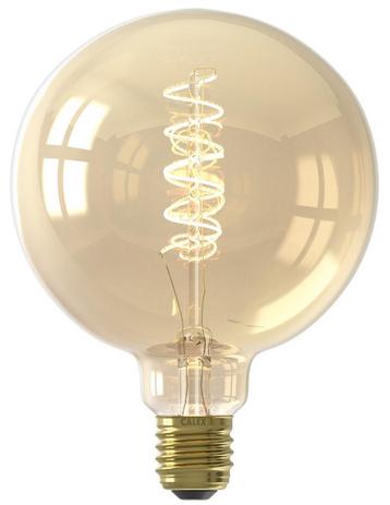 Calex LED Globelamp G125 E27 3.8W 250lm 2100K Goud Dimbaar beschikbaar voor biedingen