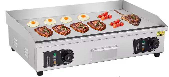 26/30 Commerciële Elektrische Platte Top Bakplaat 4400W, Witgoed en Apparatuur, Grillplaten, Nieuw, Verzenden