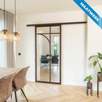 Stalen Schuifdeur met koofsysteem Brons 5 Vlaks rond Maatwer, Doe-het-zelf en Verbouw, Kozijnen en Schuifpuien, Nieuw, Metaal