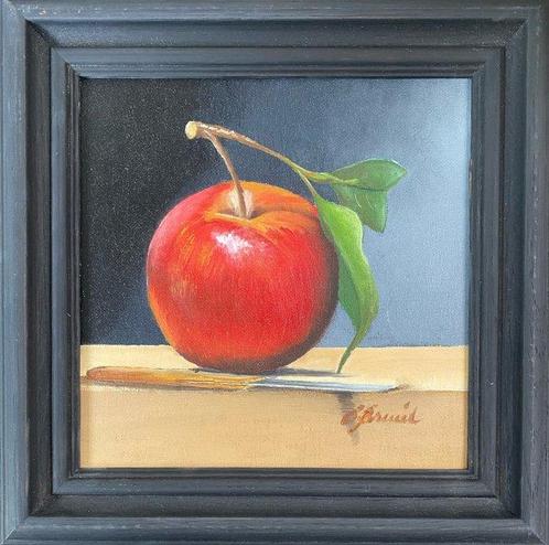 Ben Oude Breuil (1949) - Een appeltje voor de dorst, Antiek en Kunst, Kunst | Schilderijen | Klassiek
