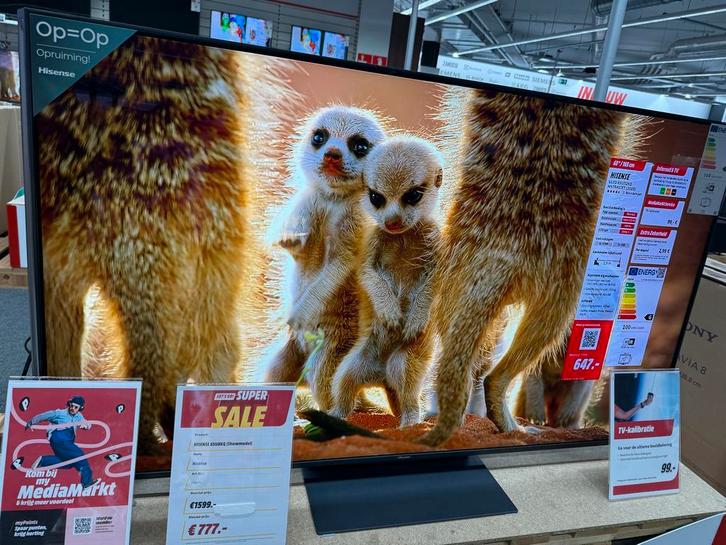 HISENSE 65U8KQ (2023) (Showmodel), Audio, Tv en Foto, Televisies, 100 cm of meer, Smart TV, 120 Hz, 4k (UHD), Refurbished, Overige merken