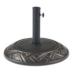 Parasolvoet Bisegna parasolhouder beton rond Ø50x7 cm bronsk, Verzenden, Nieuw
