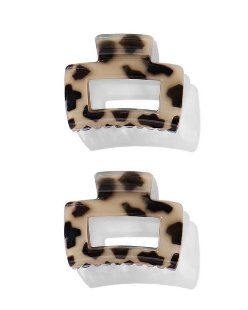 HEMA Haarklemmen 5 cm - 2 stuks tortoise, Sieraden, Tassen en Uiterlijk, Uiterlijk | Haarverzorging, Nieuw, Verzenden