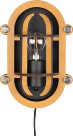 2dekans | Zuiver wandlamp Ovale vorm van zwarte aluminium -, Huis en Inrichting, Ophalen of Verzenden, Nieuw