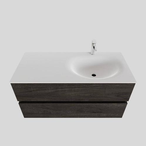Badkamermeubel Solid Surface BWS Stockholm 100x46 cm Rechts, Doe-het-zelf en Verbouw, Sanitair, Bad, Nieuw, Ophalen of Verzenden