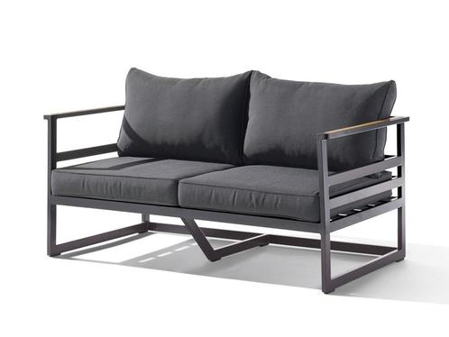 Sieger Sydney Lounge 2- zits bank ijzergrijs/grijs - Grijs, Tuin en Terras, Tuinsets en Loungesets, Ophalen of Verzenden