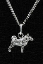 Zilveren Schipperke met staart ketting hanger - klein, Verzenden, Nieuw