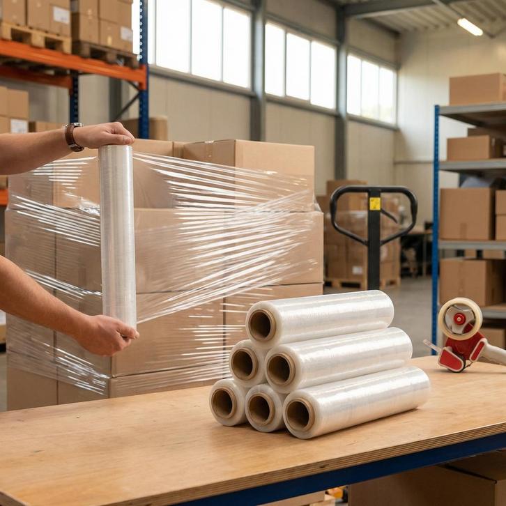 Palletfolie 20 micron | 500mm | OP=OP, Zakelijke goederen, Partijgoederen en Retail | Verpakking en Verzending, Ophalen of Verzenden