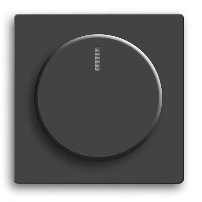 Busch-Jaeger Future Linear draaiknop dimmer MAT Zwart, Doe-het-zelf en Verbouw, Elektra en Kabels, Stopcontact, Nieuw