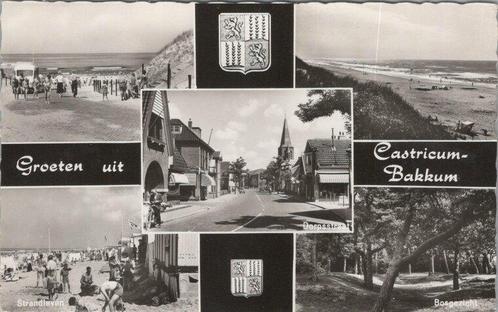 CASTRICUM-BAKKUM - Meerluik Groeten uit Castricum Bakkum, Verzamelen, Ansichtkaarten | Nederland, Verzenden